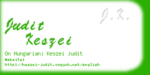 judit keszei business card